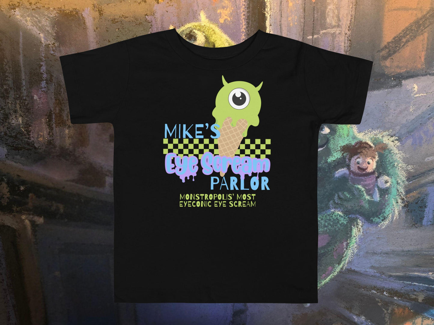 Monsters Inc. Toddler Shirt: Mike Wazowski Eye Scream Parlor