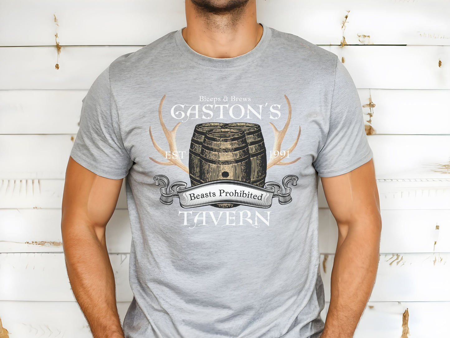 Gaston's Tavern Bella Canvas Tee, Subtle Disney Family Shirt