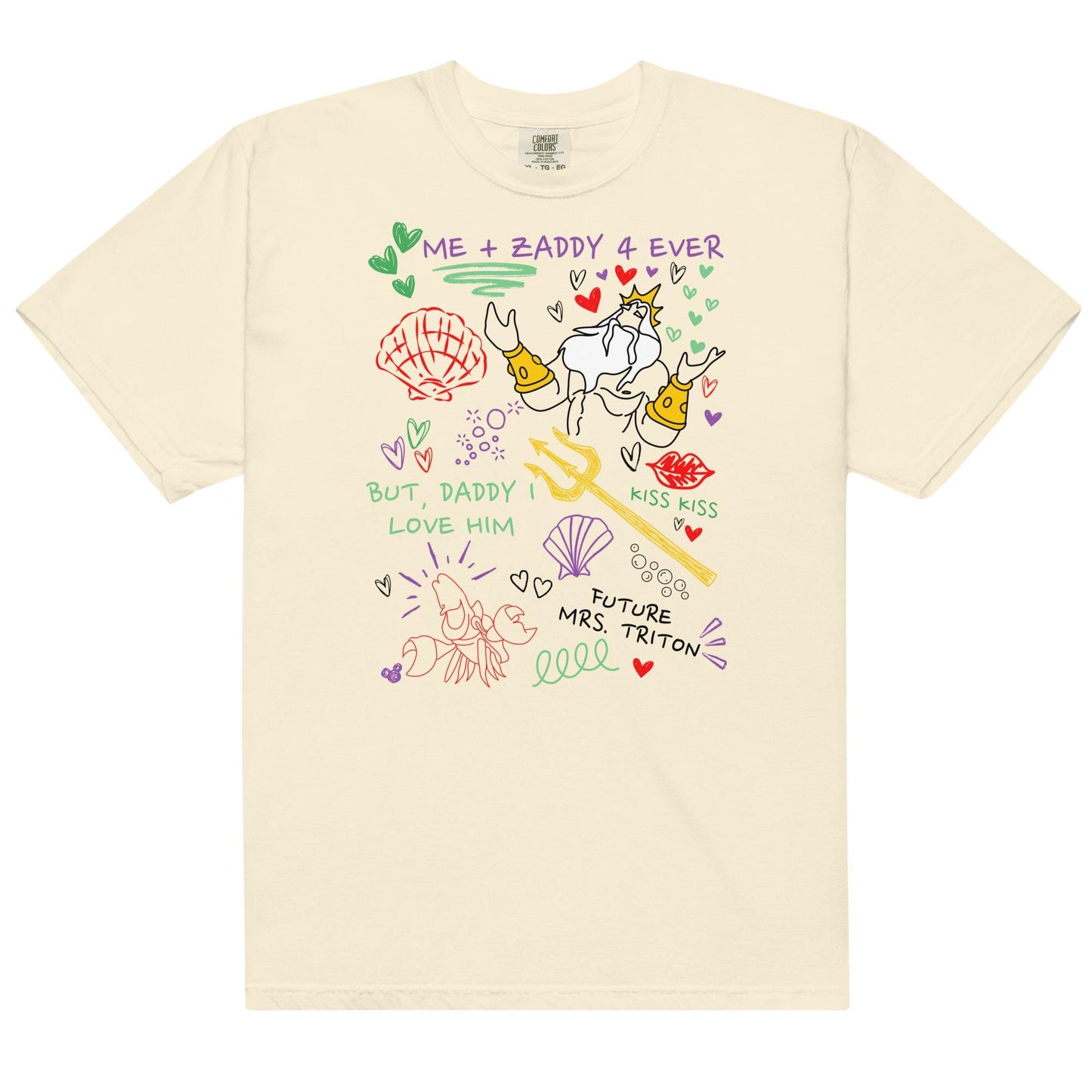 King Triton Zaddy Doodle Shirt: Little Mermaid Girls Trip Tee