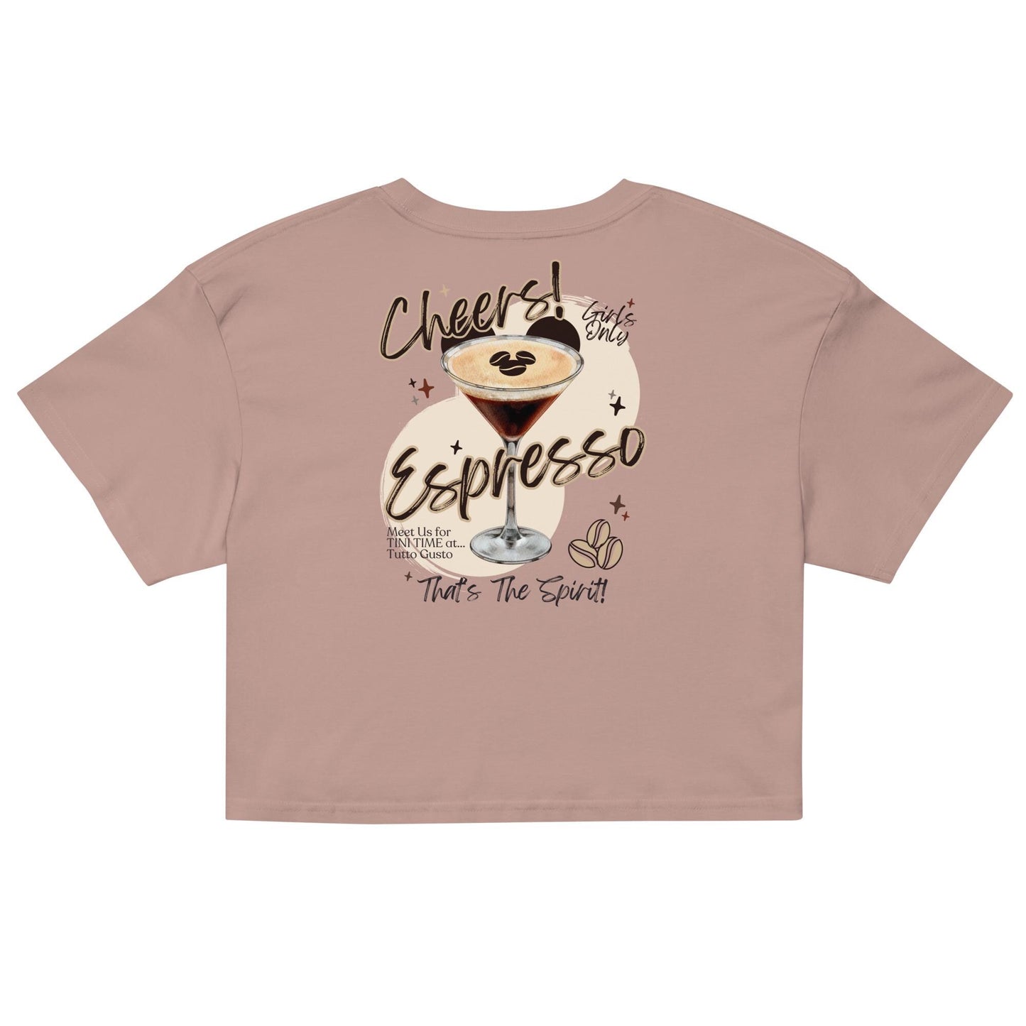 Espresso Martini Disney EPCOT Crop Top Shirt, Girls Trip