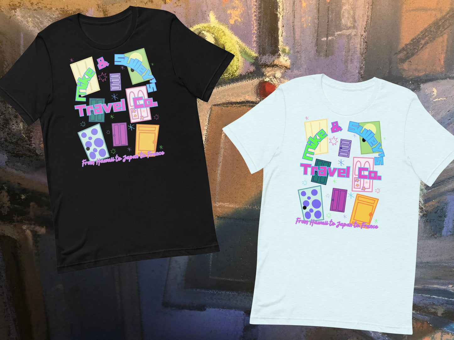 Monsters Inc Disney Inspired Mike and Sulley's Travel Co. Bella Canvas Shirt, Monsters Inc Mike and Sulley Disney Women's Shirt