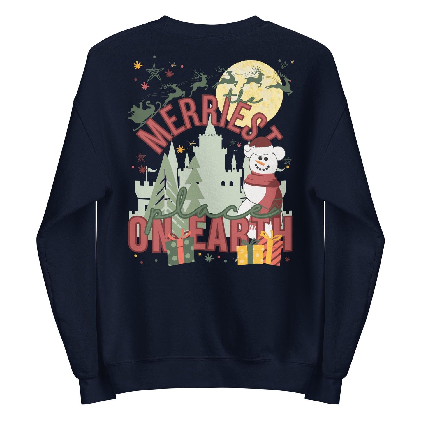 Disney Christmas Sweatshirt, "Merriest Place on Earth" Crewneck