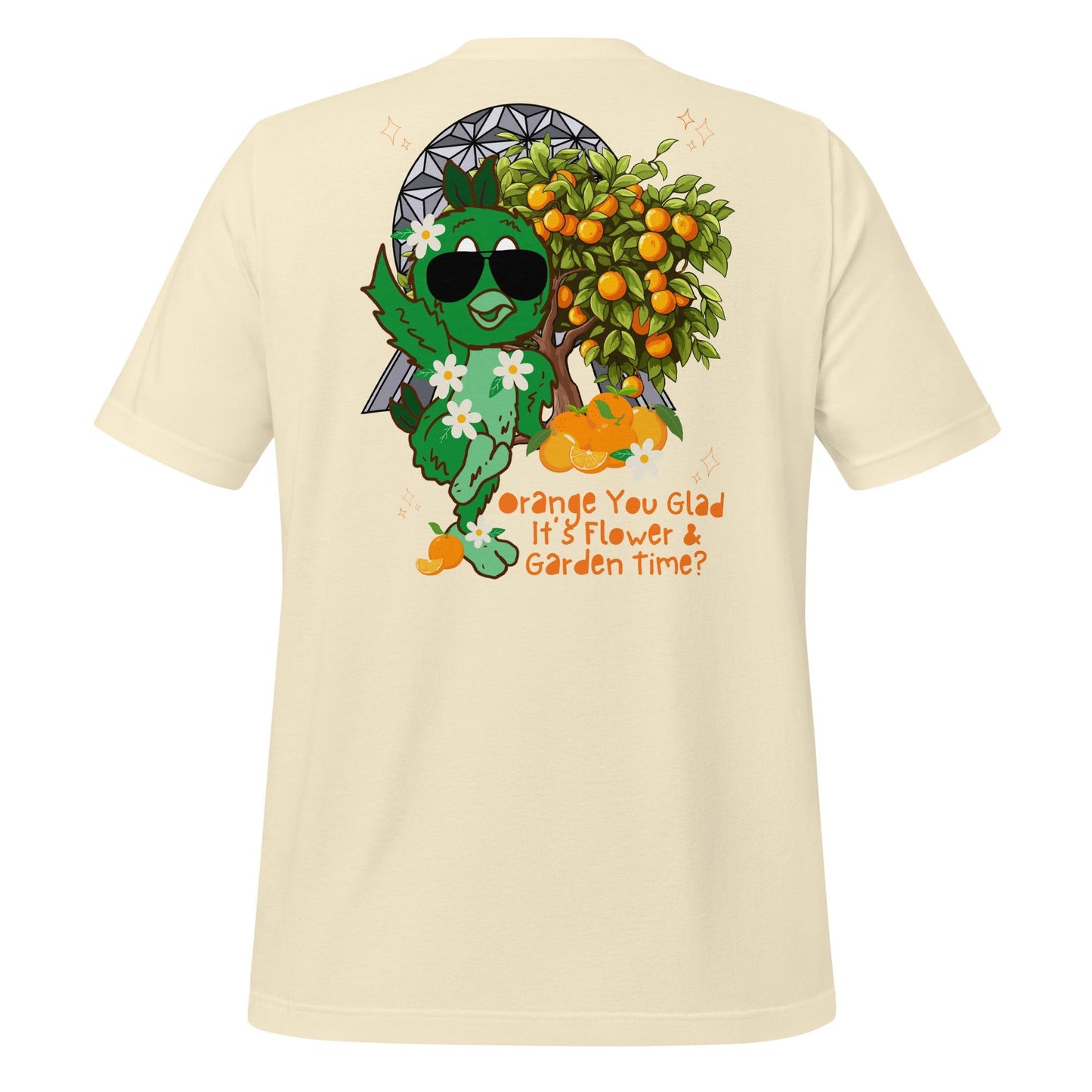Orange Bird EPCOT Flower Garden Shirt, Disney Topiary Tee