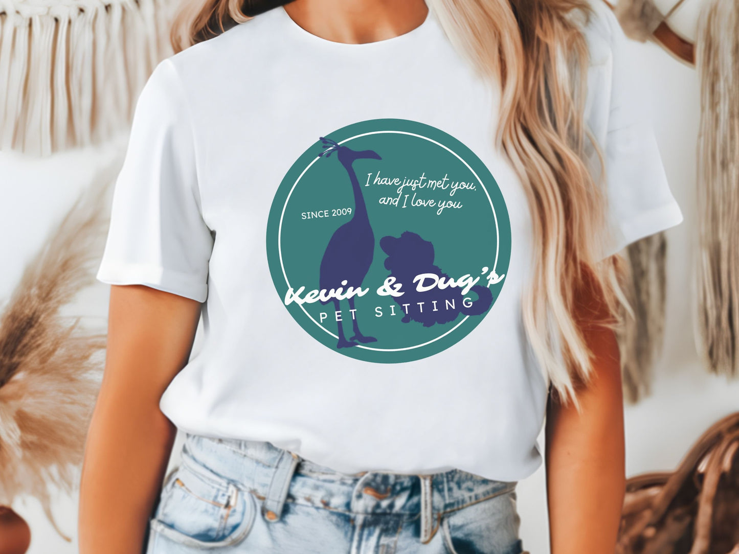 Kevin and Dug Pet Sitting Unisex T-Shirt, Disney Family Vacation Shirt
