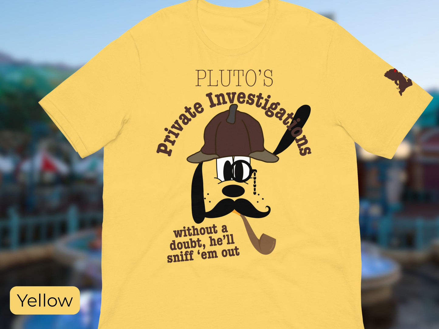 Pluto's Private Investigations T-Shirt, Subtle Disney Shirt