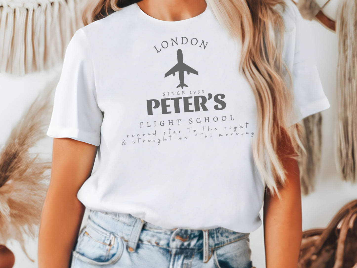 Peter's Flight School Disney T-Shirt, Bella Canvas Unisex