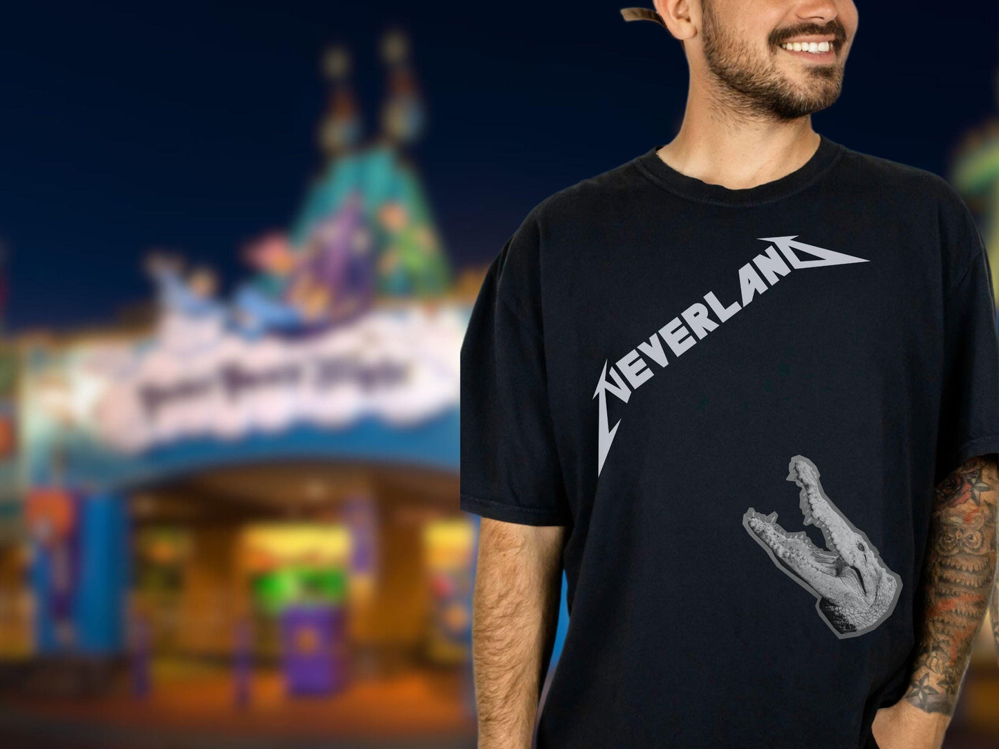 Peter Pan Rock Band Tee, Neverland Comfort Colors Shirt
