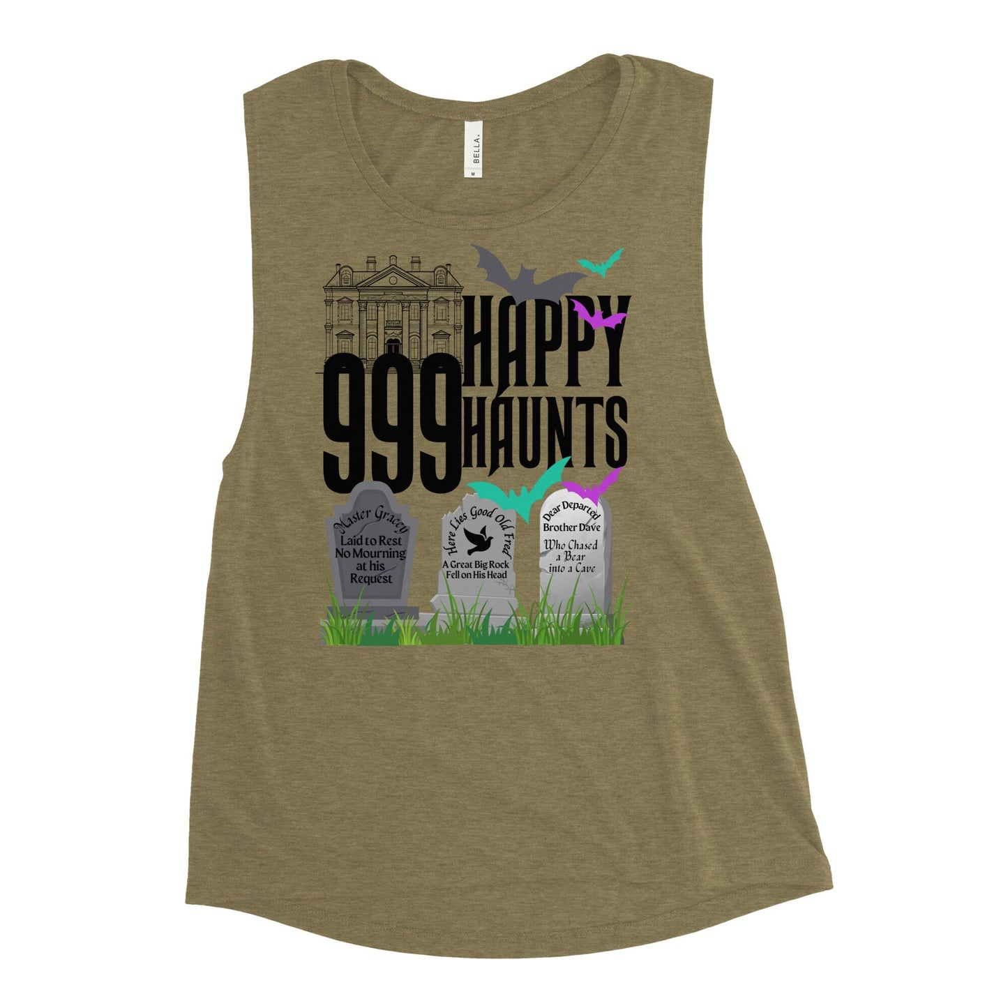 999 Happy Haunts Bella Canvas Tank Top, Disney Family Shirt