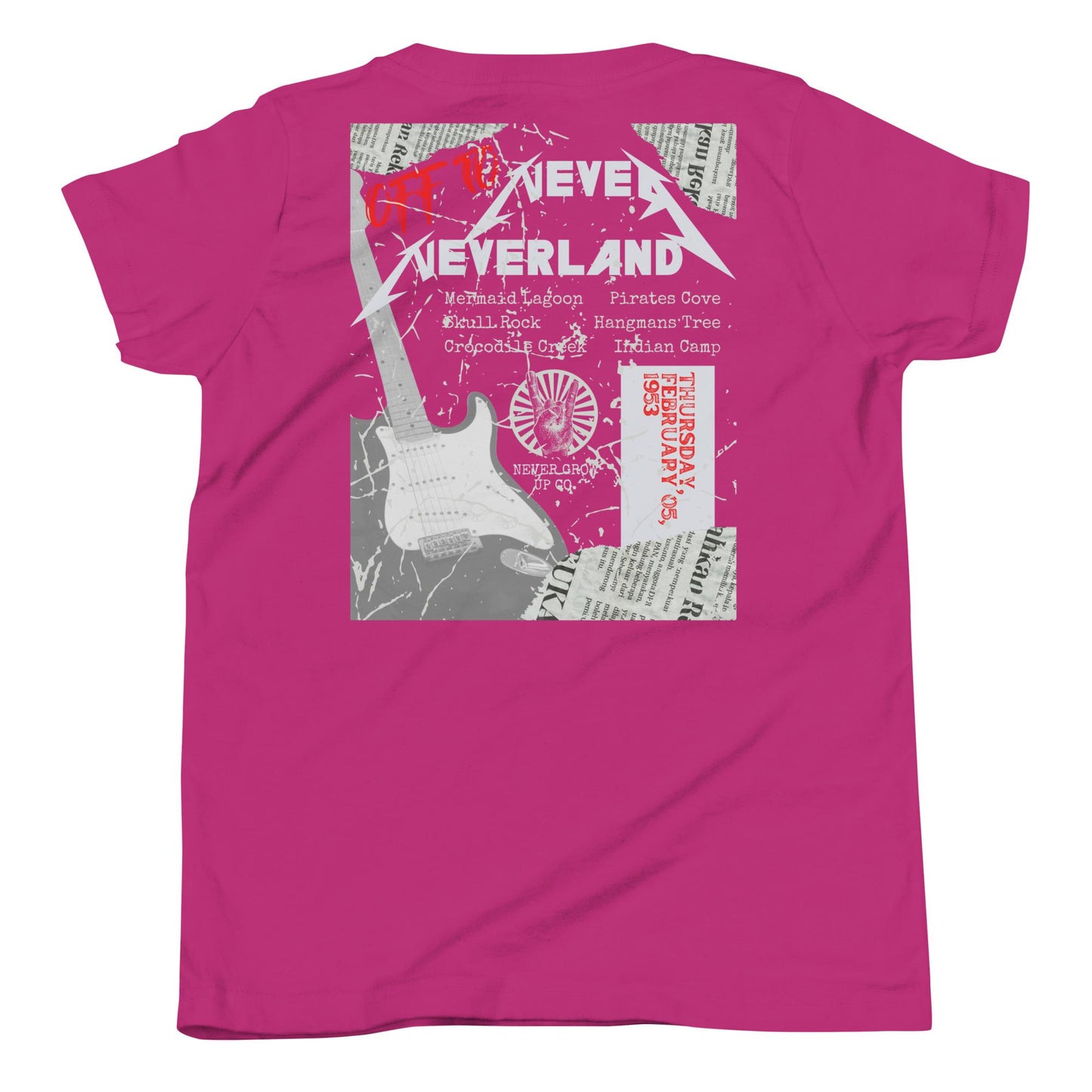 Peter Pan Rock Band Shirt | Comfort Colors Neverland Tee