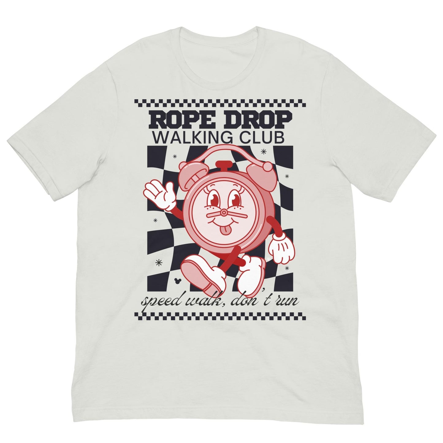 Disney Adult Rope Drop Walking Club Bella Canvas Shirt