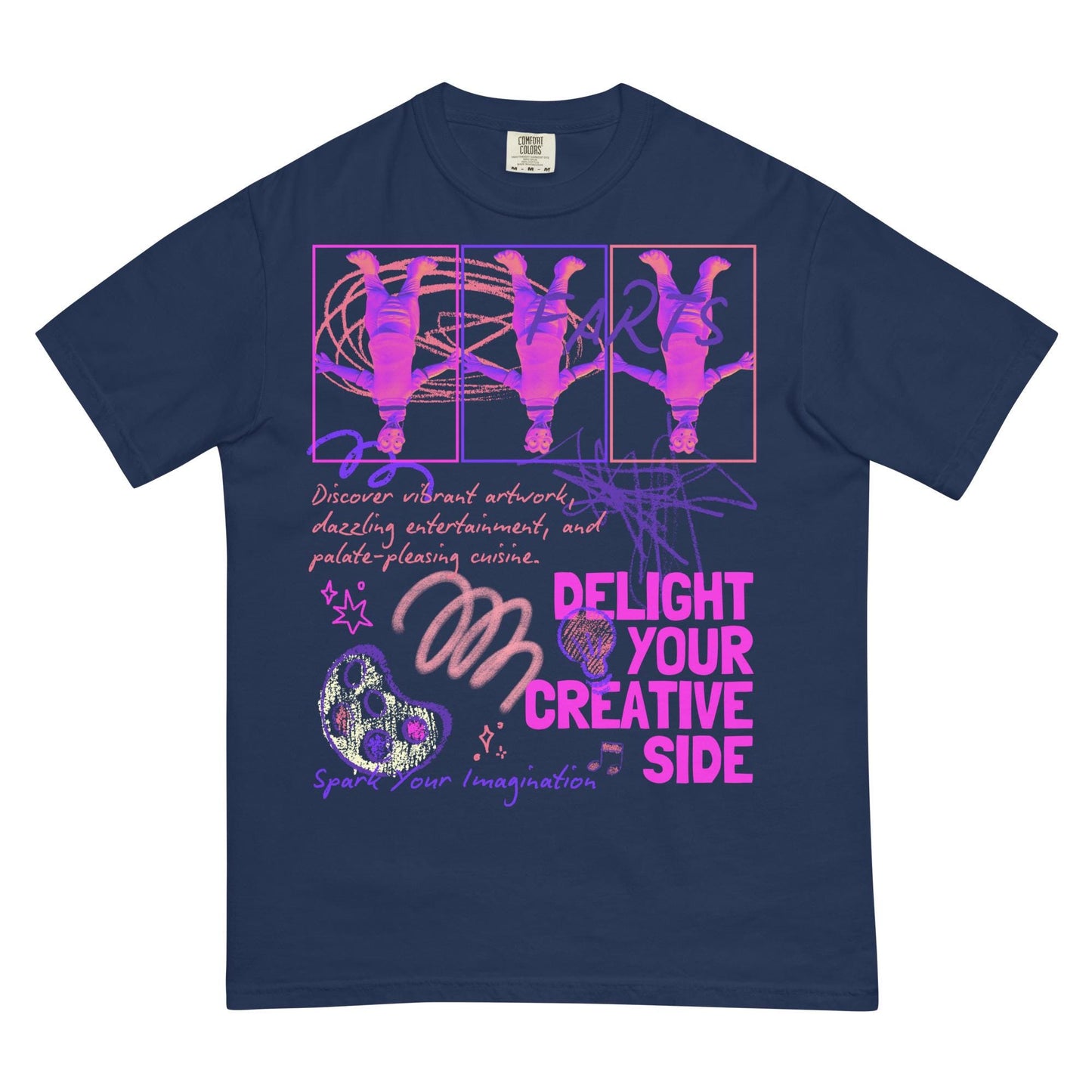 Festival of the Arts, Figment, FARTS, Disney Adult Comfort Colors Shirt