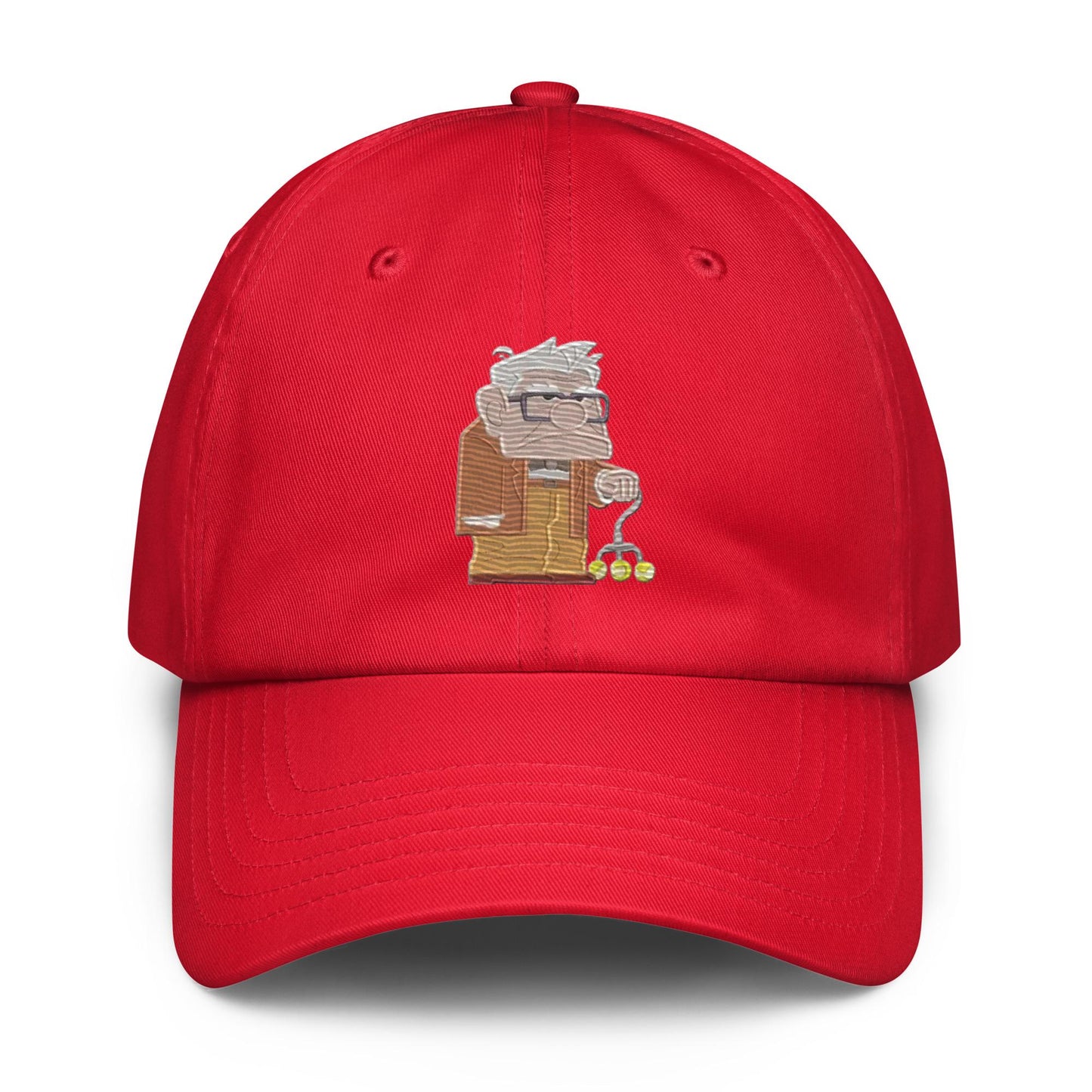 Disney UP Carl Embroidered Dad Hat, Under Armour Flexfit Twill Cap