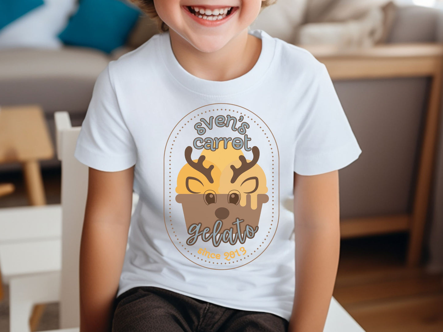 Sven's Carrot Gelato Disney Frozen Youth T-Shirt, Disneyland Family Vacation Shirt