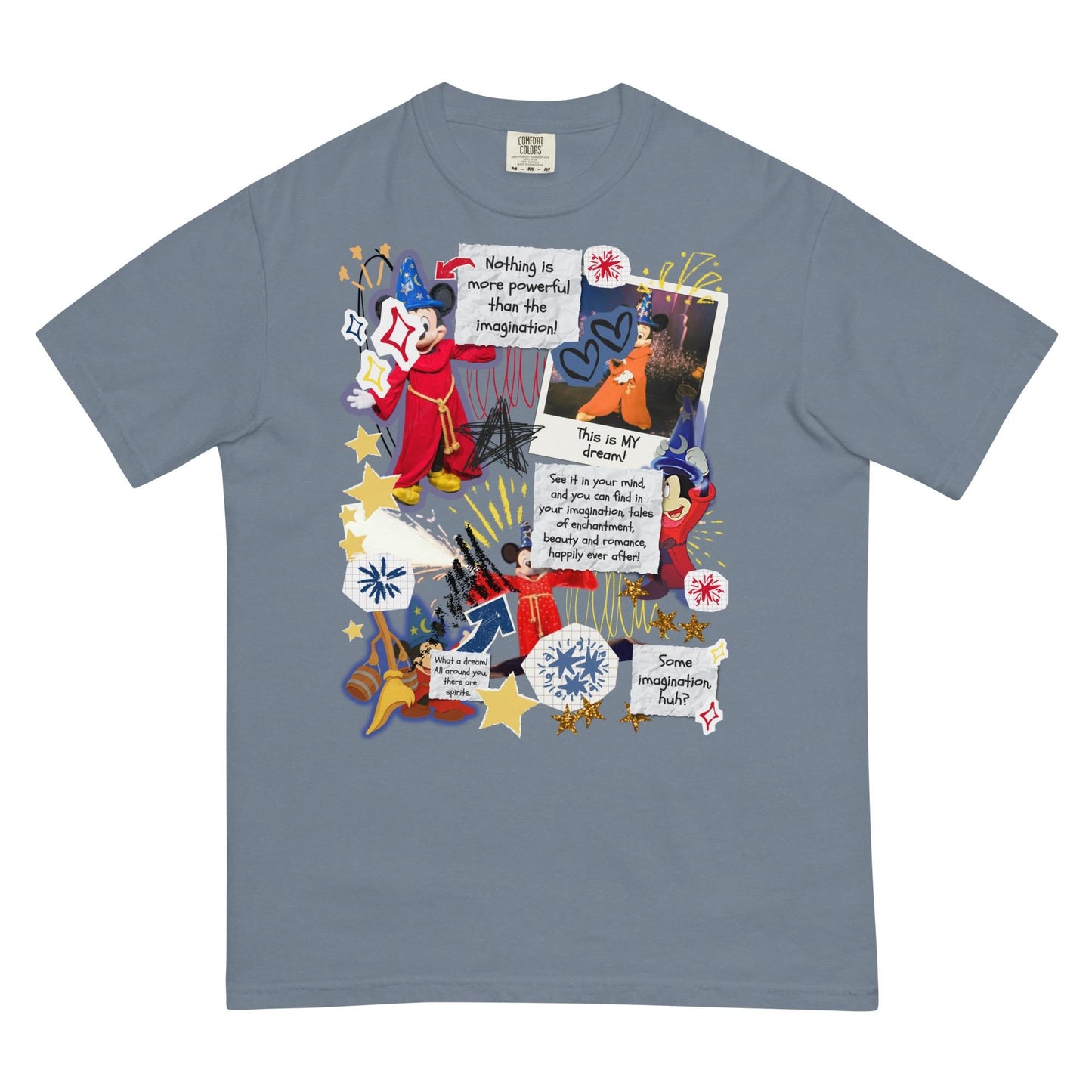 Sorcerer Mickey Scrapbook Junk Comfort Colors Shirt