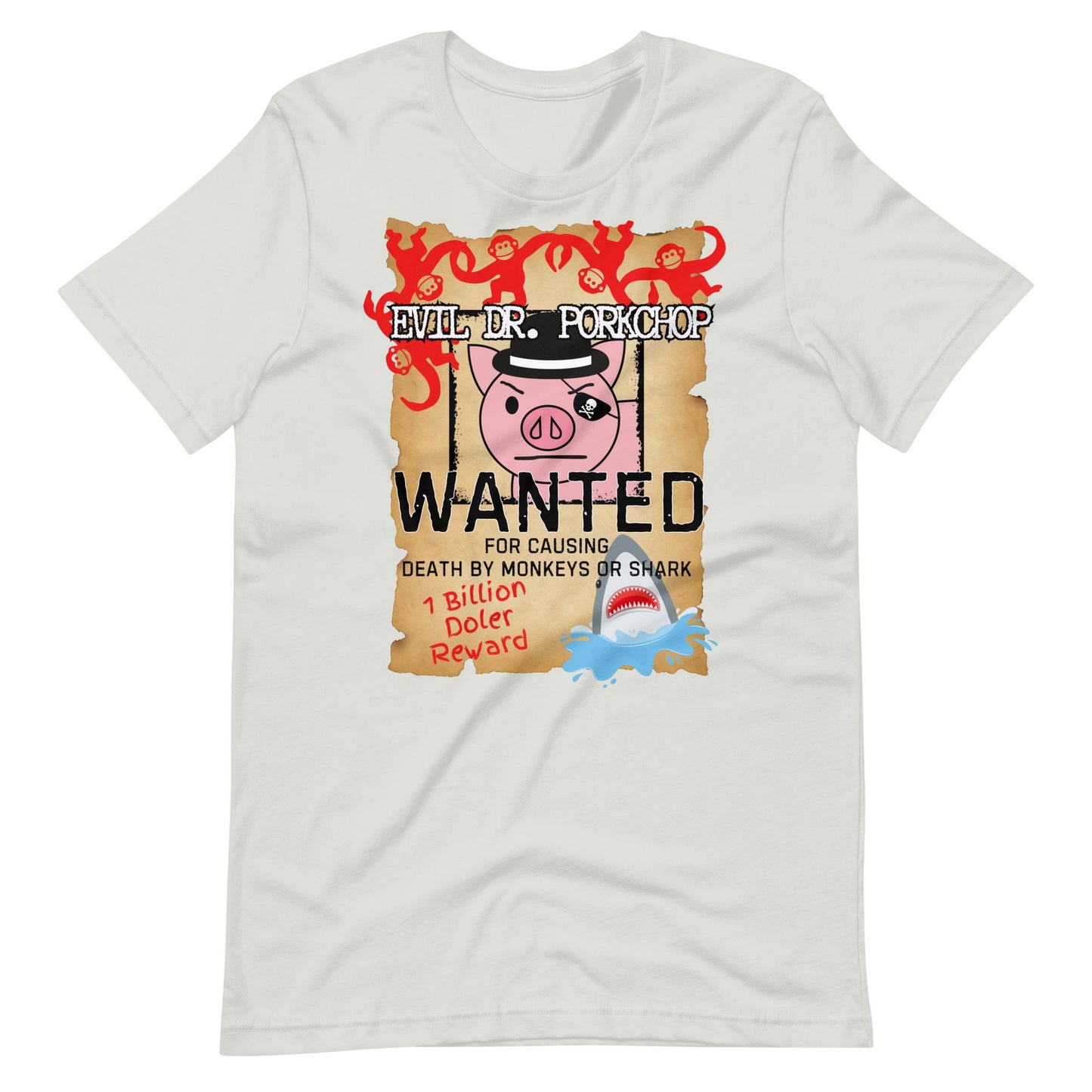 Evil Dr. Porkchop Wanted T-Shirt, Disney Toy Story Inspired