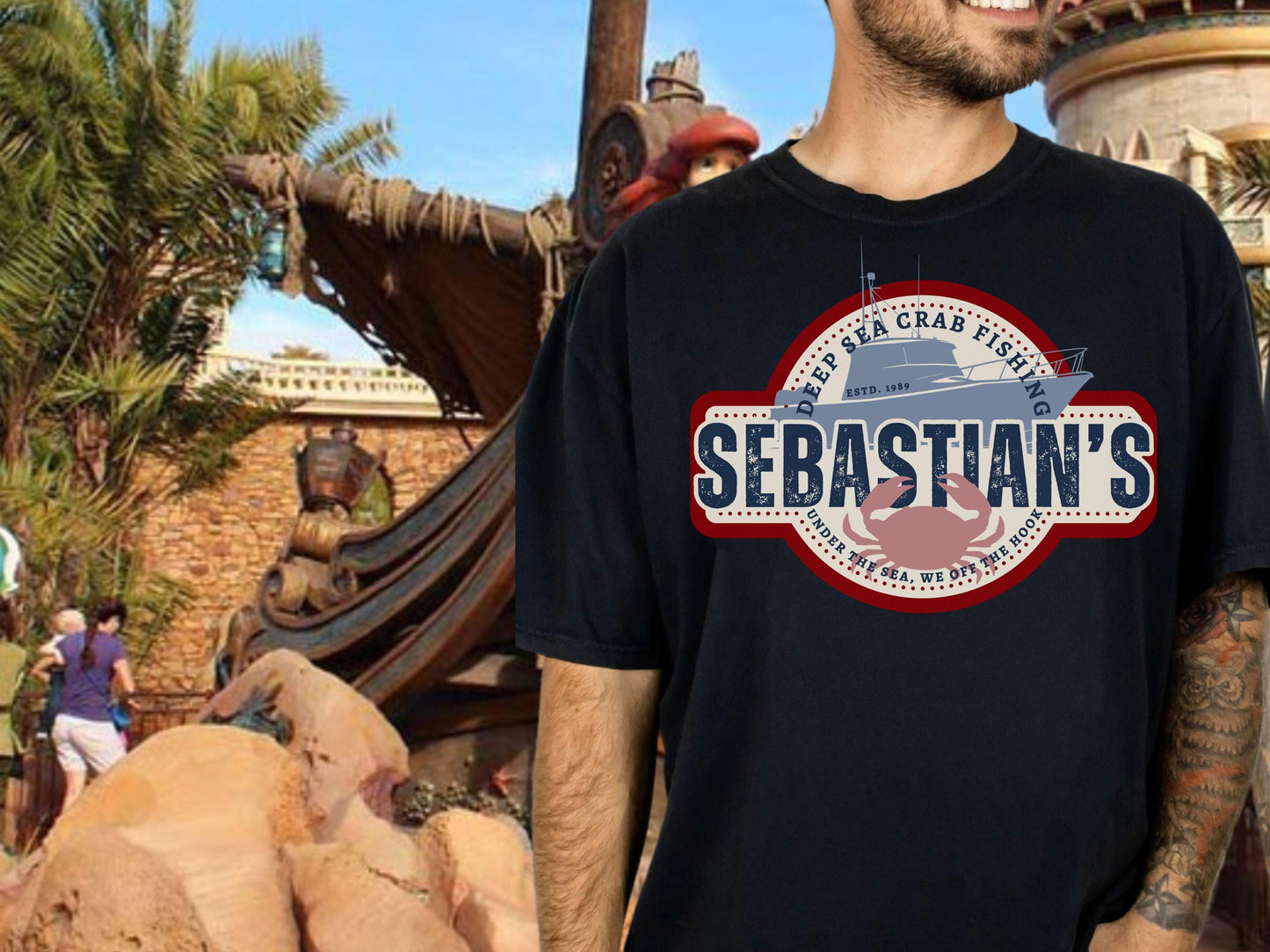 Sebastian Little Mermaid Inspired Comfort Colors Shirt