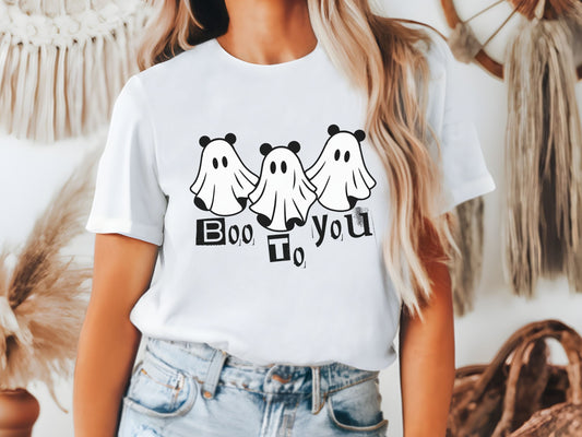 Boo To You Disney Halloween Shirt, Family Matching Bella Canvas Tee