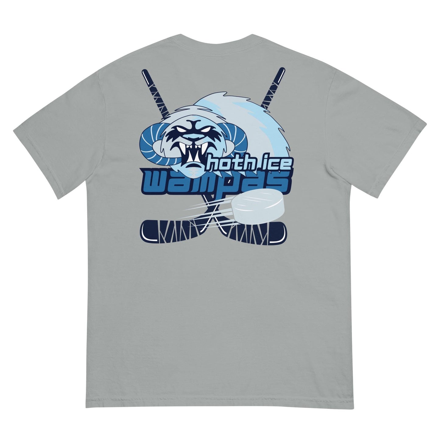 Hoth Ice Wampas Hockey T-Shirt, Star Wars Disney Dad, Comfort Colors