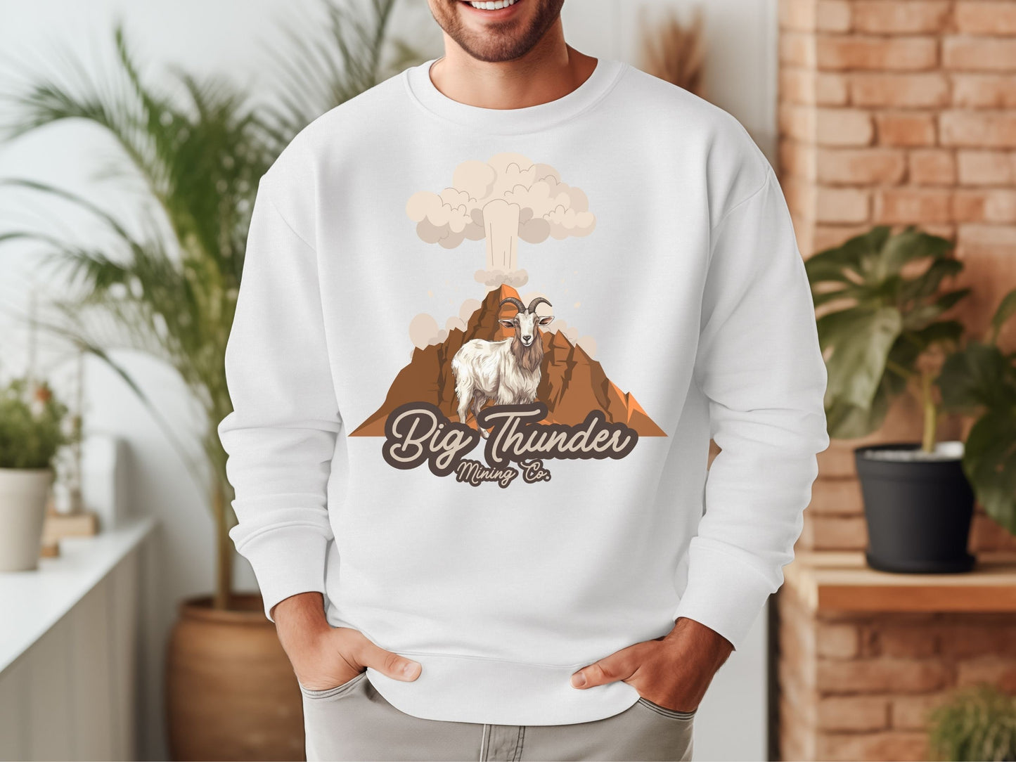 Big Thunder, Goat, Theme Park Sweatshirt,  Subtle Disney Matching Family Shirts, Unisex Disney Crewneck
