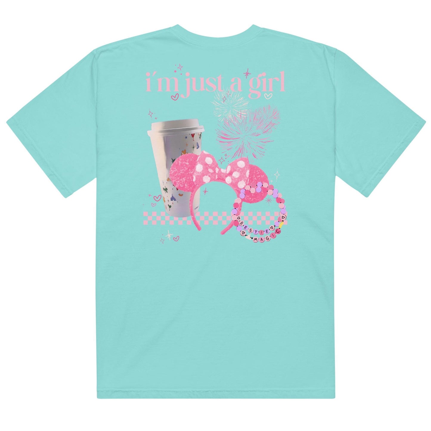 I’m Just a Girl, Disney Main Street Tee, Girly Disney Trip Comfort Colors Shirt