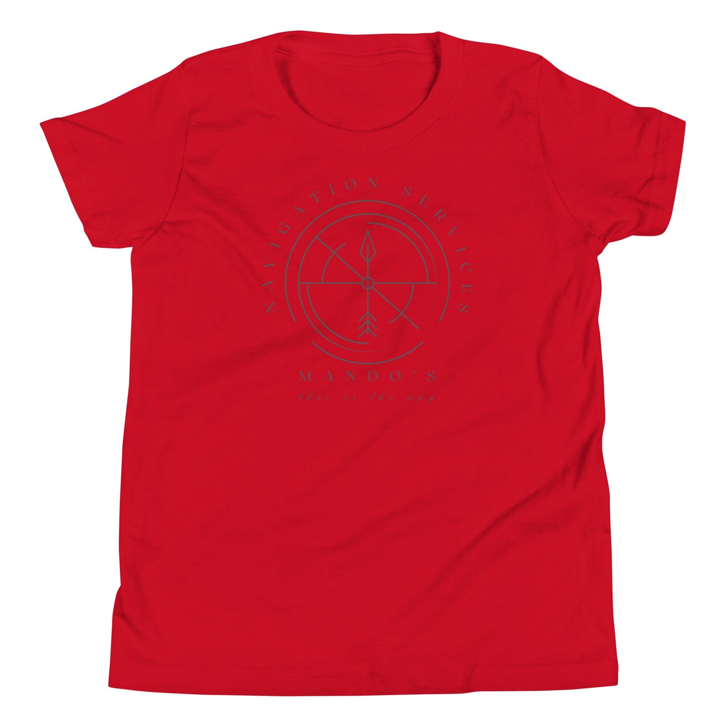 Mando's Navigation Services Youth T-Shirt, Subtle Disney Family Matching Shirt