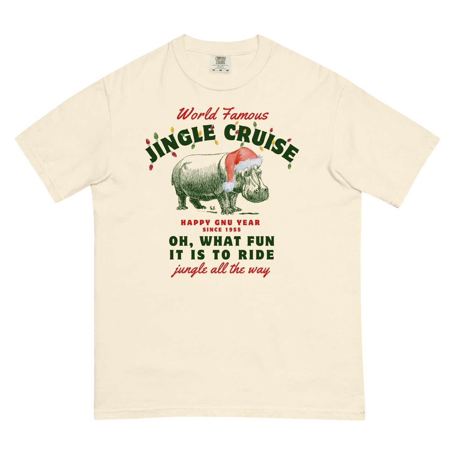 Jingle Cruise, Disney Christmas, Comfort Colors Garment Dyed Heavyweight T-Shirt, Family Shirts