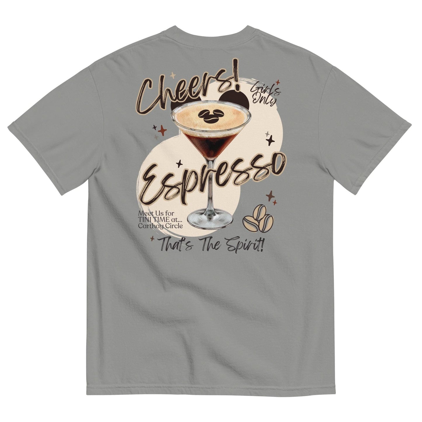 Espresso Martini Disneyland Carthay Circle Theme Park Tee - Comfort Colors Garment-Dyed T-Shirt