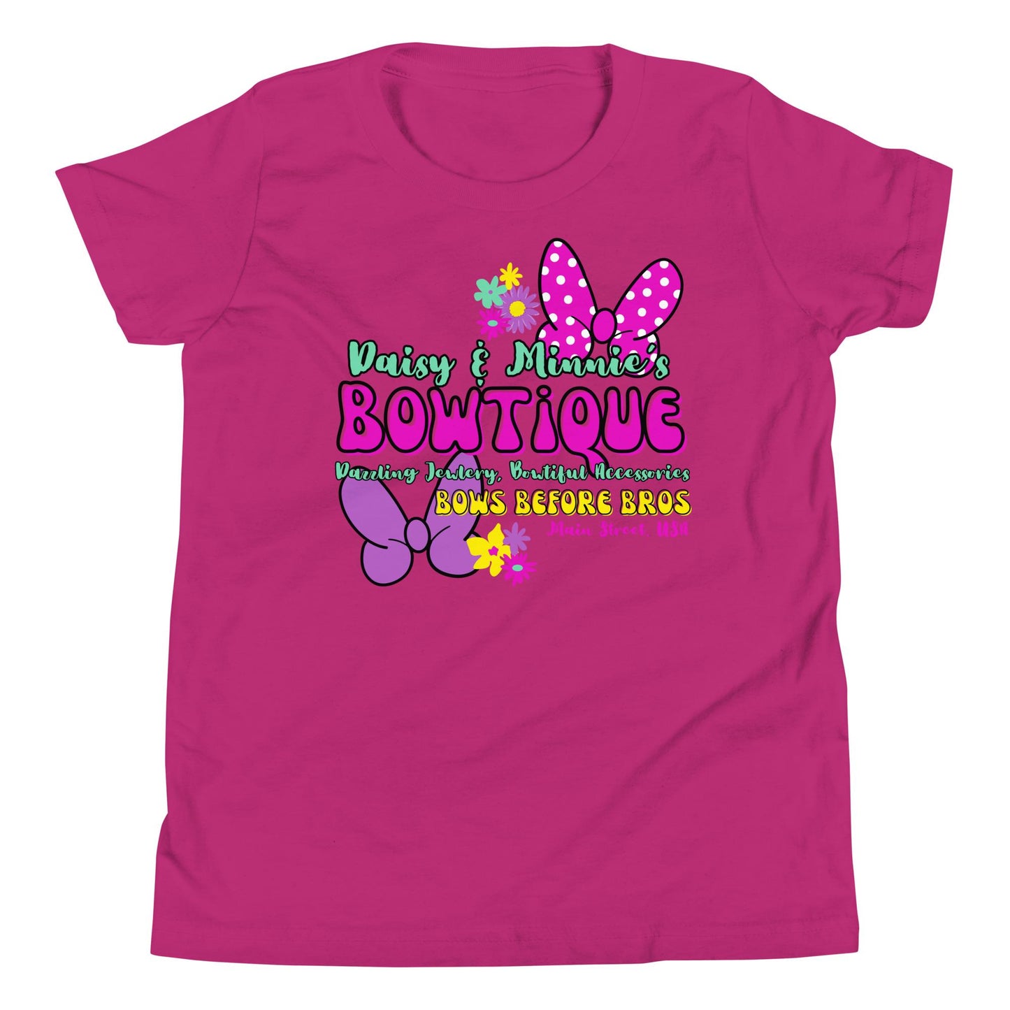 Girls Disney Shirt, Minnie and Daisy Bows, Custom Vacation Shirt