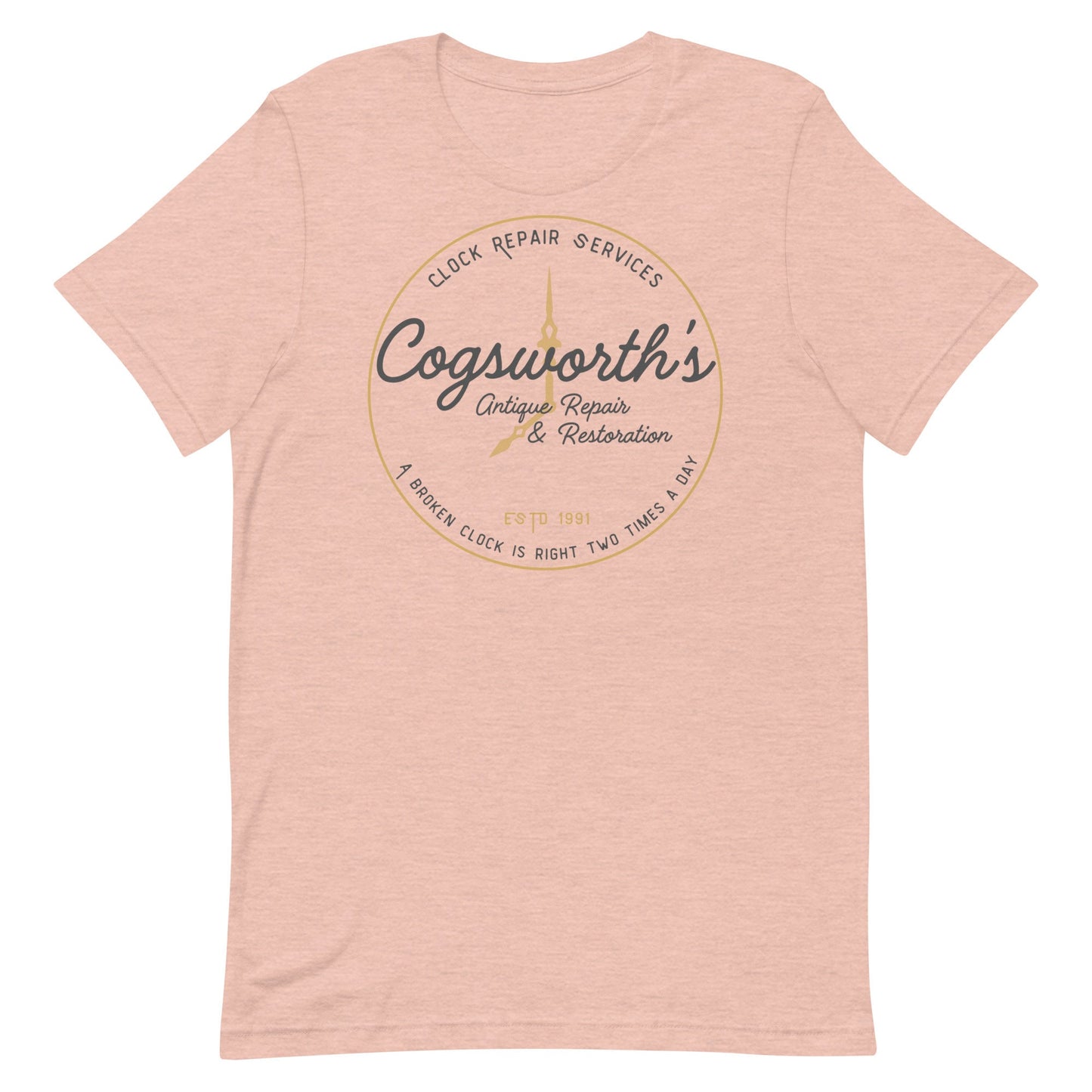 Cogsworth Antique Repair T-Shirt, Beauty and the Beast, Bella Canvas