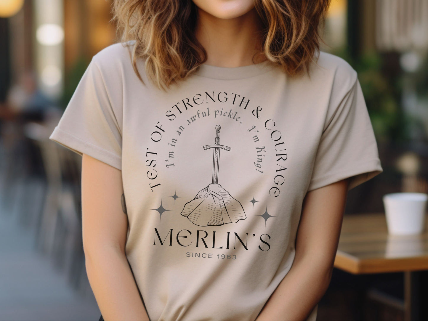 Merlin's Test of Strength Disney Shirt, Bella Canvas Unisex Tee