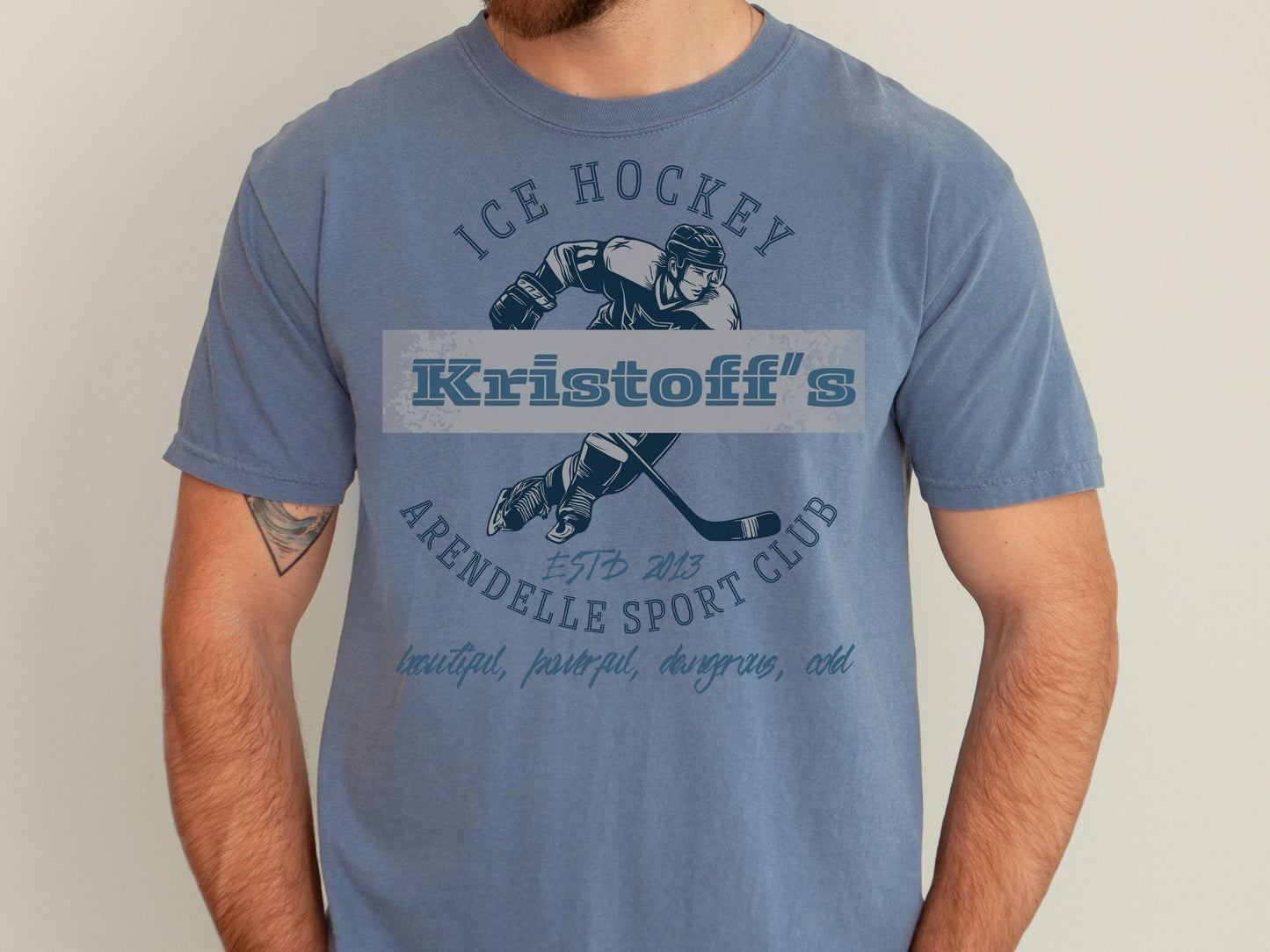 Kristoff's Ice Hockey T-Shirt, Comfort Colors Disney Family Shirt