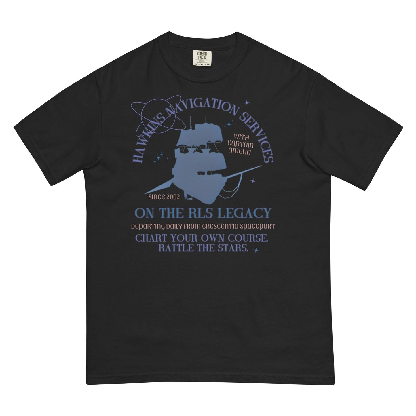 Treasure Planet Shirt: Jim Hawkins & Captain Amelia, Comfort Colors