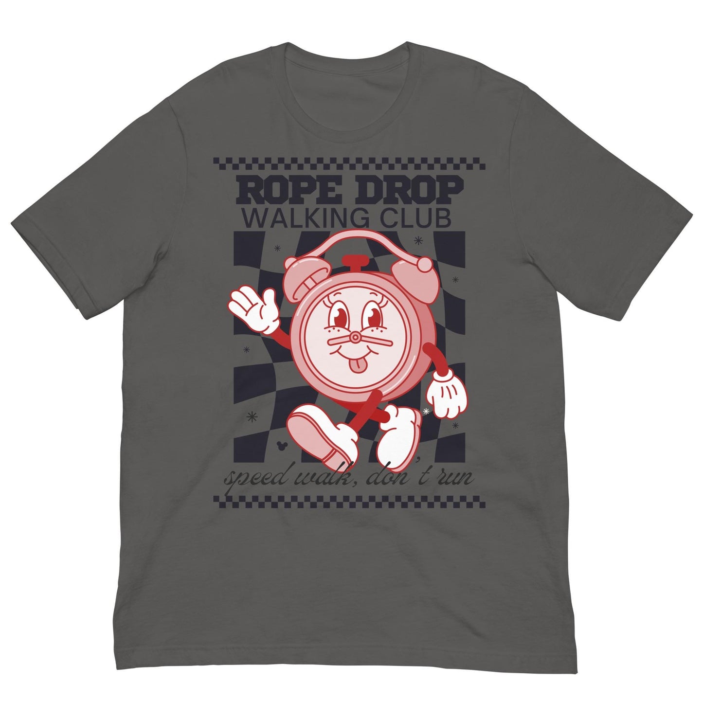Disney Adult Rope Drop Walking Club Bella Canvas Shirt