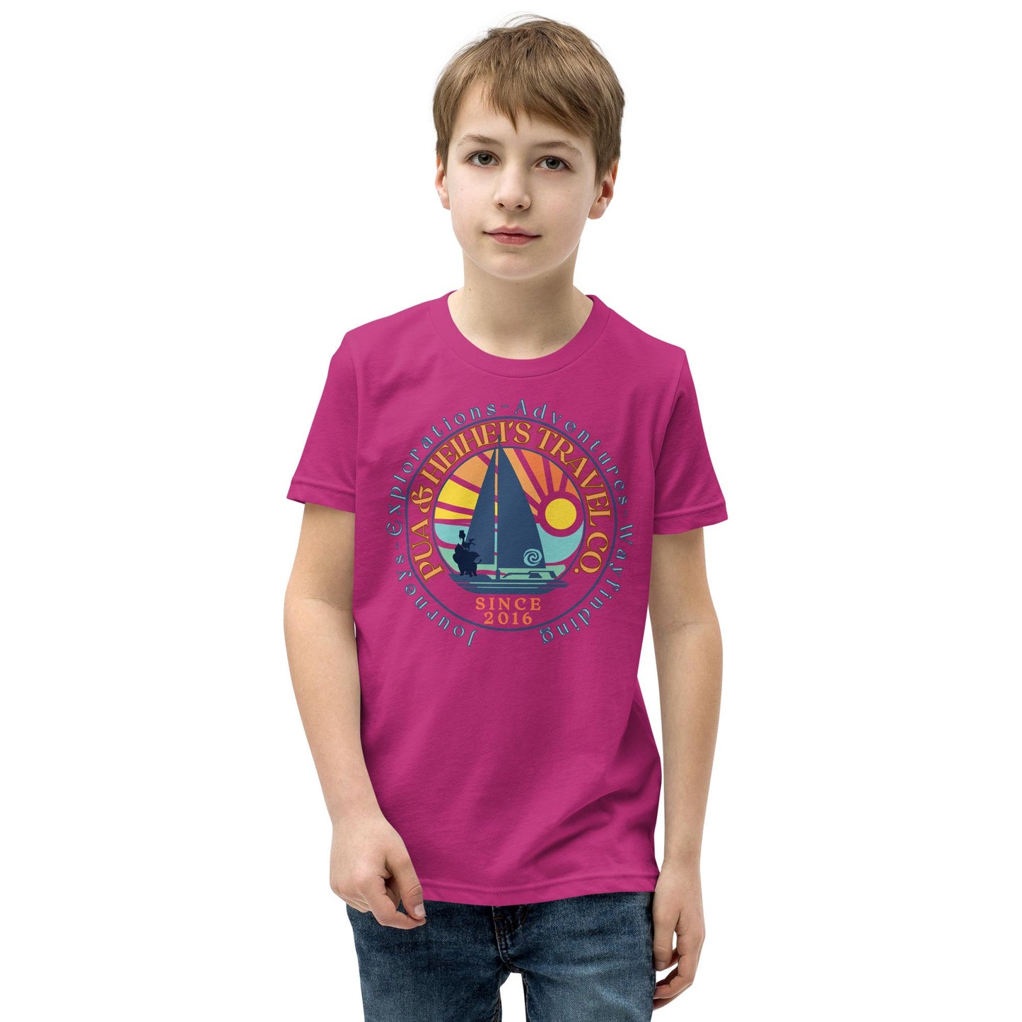 Pua and Heihei's Travel Co Youth Shirt, Disney Moana Inspired