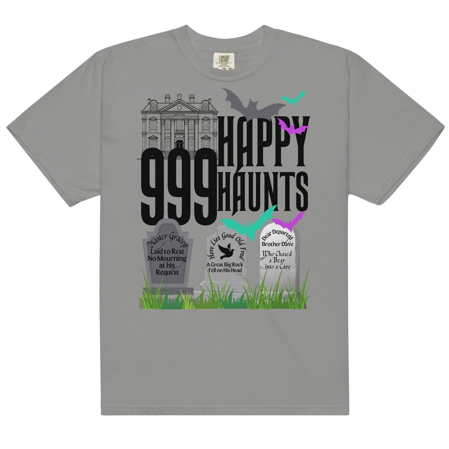 Haunted Mansion Comfort Colors Shirt, 999 Happy Haunts, Disney Adult Tee