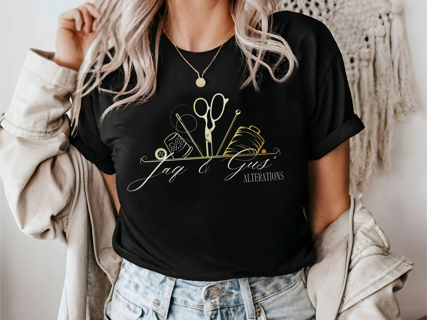 Jaq & Gus Alterations Unisex Bella Canvas T-Shirt, Subtle Disney Family Tee