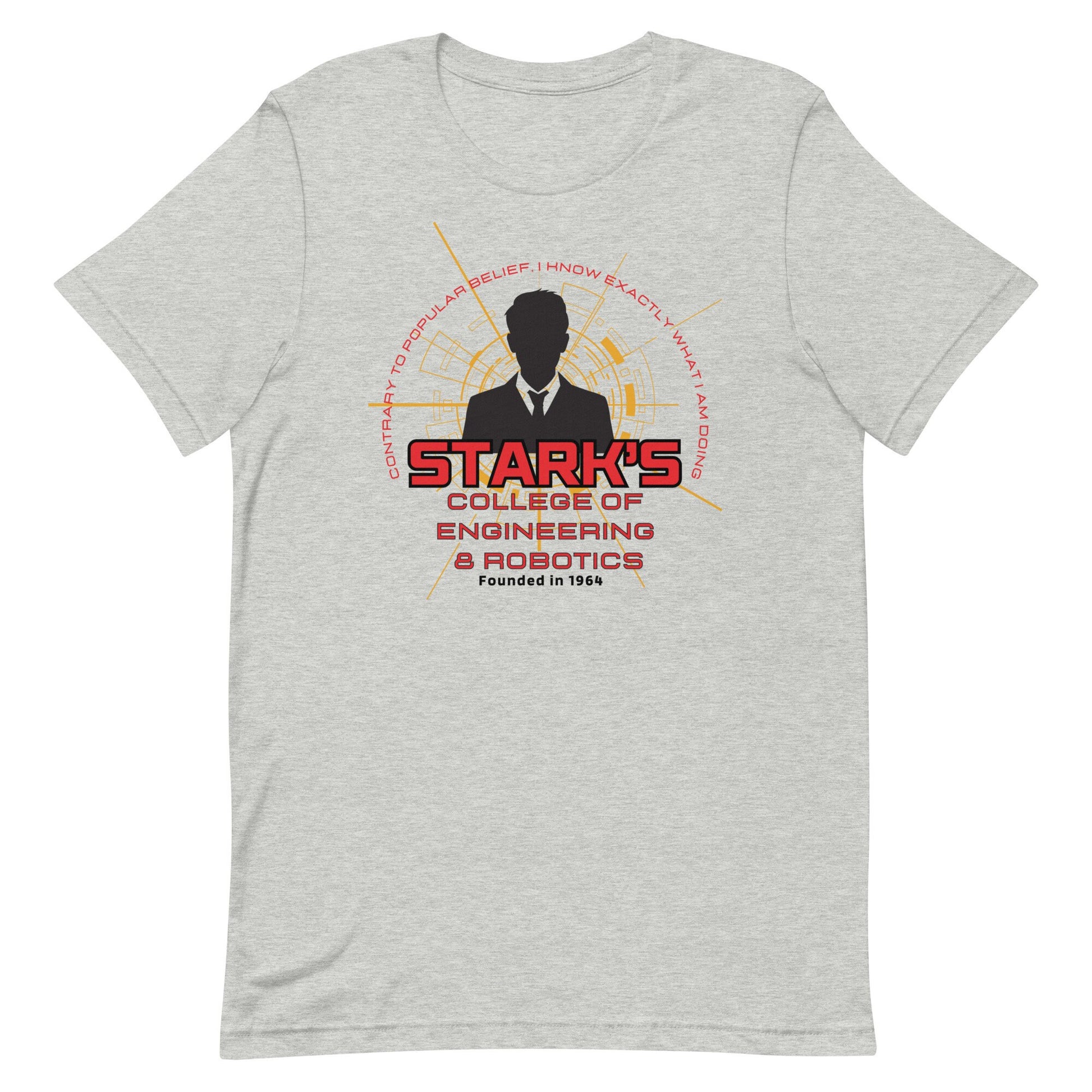 Stark&#39;s College of Engineering, Subtle Disney Bella Canvas Short Sleeve T-Shirt, Disney Dad Shirts, Disney Shirts, Disneyland Shirt