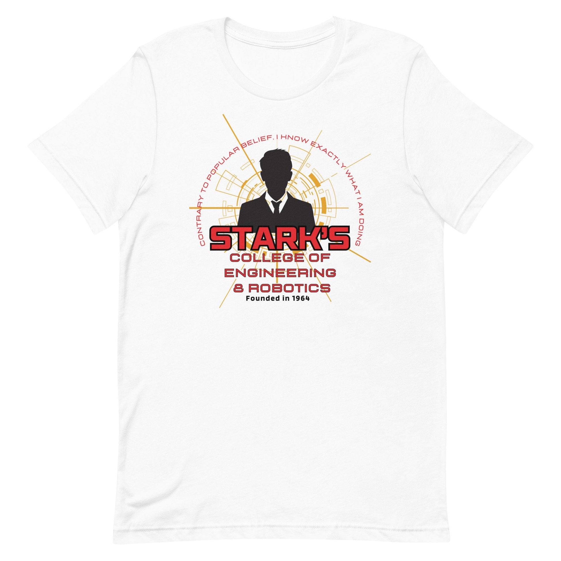 Stark&#39;s College of Engineering, Subtle Disney Bella Canvas Short Sleeve T-Shirt, Disney Dad Shirts, Disney Shirts, Disneyland Shirt