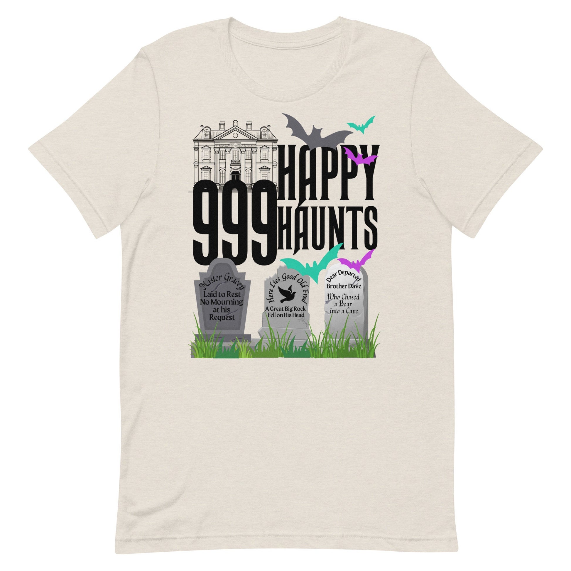 Haunted Mansion, 999 Happy Haunts, Subtle Disney Bella Canvas Short Sleeve T-Shirt, Disney Family Shirts, Disney Shirts, Disneyland Shirt
