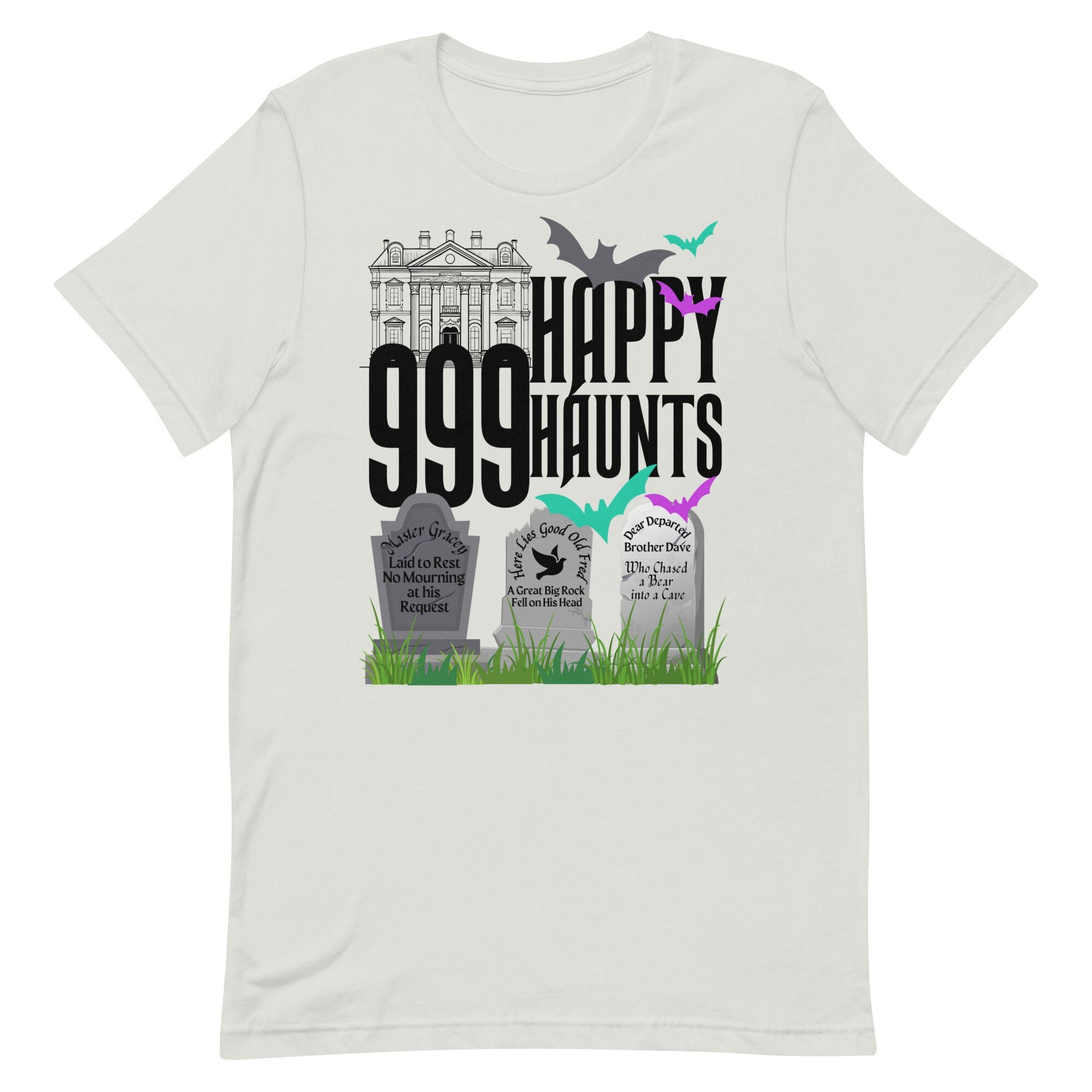 Haunted Mansion, 999 Happy Haunts, Subtle Disney Bella Canvas Short Sleeve T-Shirt, Disney Family Shirts, Disney Shirts, Disneyland Shirt