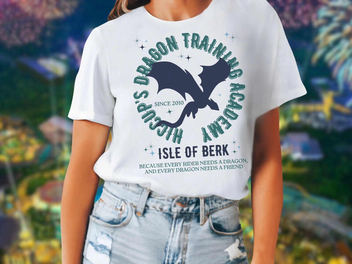 Hiccup's Dragon Training Academy Shirt: Combed Cotton Crop Top